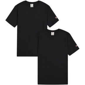 Koszulka męska Champion Short Sleeve T-shirt 2-pak czarna 220267 KK001