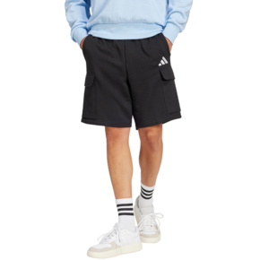 Spodenki męskie adidas Essentials Feelcozy Fleece Cargo czarne JE3869