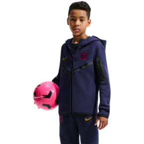 Bluza dla dzieci Nike FC Barcelona Tech Fleece granatowa II3722 498
