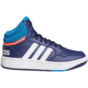 Buty dla dzieci adidas Hoops Mid granatowe GW0400