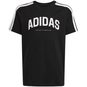 Koszulka dla dzieci adidas Codes Collegiate Graphic Tee czarna JL6139