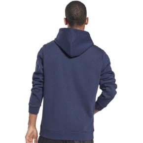 Bluza męska Reebok Training Essentials Tape Hoodie granatowa GU9960