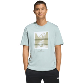 Koszulka męska adidas Outdoor Kayaking Graphic miętowa KG5409