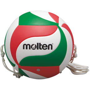 Piłka siatkowa Molten z gumką biało-czerwono-zielona V5M9000 T 
