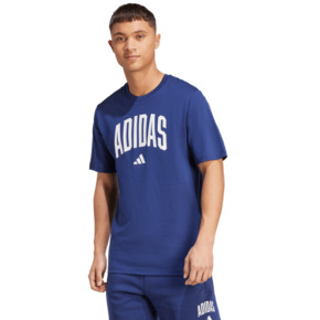 Koszulka męska adidas Collegiate Lineage Graphic ciemnoniebieska JM6417