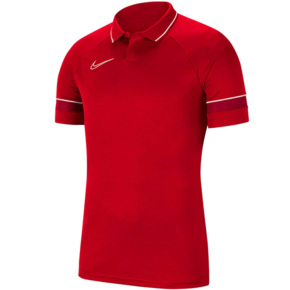 Koszulka męska Nike DF Academy 21 Polo SS czerwona CW6104 657