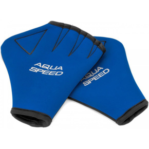 Rękawice pływackie Aqua-Speed niebieskie 174