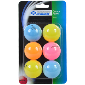Piłeczki do ping ponga Donic Color 6szt 649015  