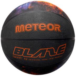 Piłka koszykowa Meteor Blaze czarna 16813 