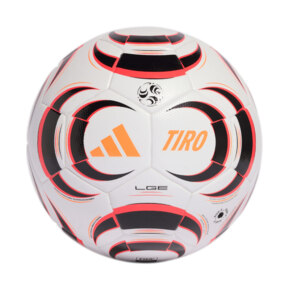 Piłka nożna adidas Tiro League biało-czarno-pomarańczowa KA5263