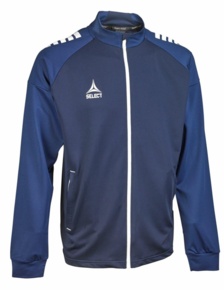 Bluza piłkarska treningowa rozpinana SELECT Spain v25 granatowa