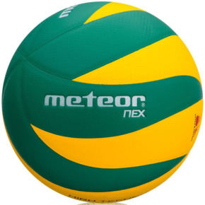 Piłka siatkowa Meteor Nex żółto-zielona 10075