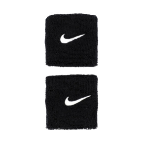 Frotki na rękę Nike Swoosh Wristbands 2 szt. czarne N1012405010OS