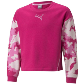 Bluza dla dzieci Puma Alpha Crew TR różowa 846941 14