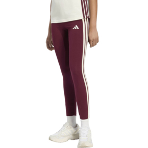 Legginsy damskie adidas Essentials 3-Stripes bordowe KS6288
