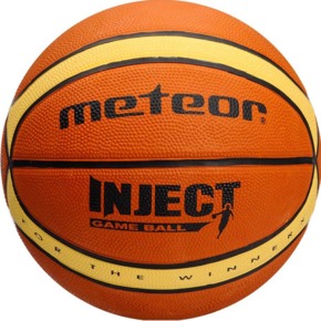 Piłka koszykowa Meteor Inject 14 Paneli 6 brązowo-beżowa 07071