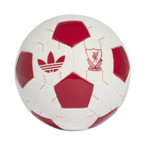 Piłka nożna adidas Liverpool FC Away mini biało-czerwona KE5134   