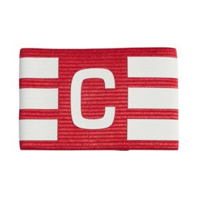 Opaska kapitana adidas Tiro L AB czerwono-biała KD4250