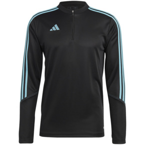 Bluza męska adidas Tiro 23 Club Training Top czarno-błękitna IC1580