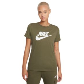 Koszulka damska Nike Nsw Tee Essentail Icon Futura zielona BV6169 223