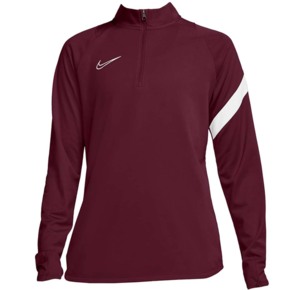 Bluzka damska Nike Nk Df Academy Dril Top bordowa BV6930 638