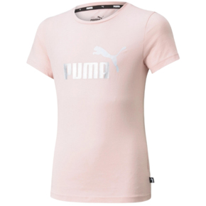 Koszulka dla dzieci Puma ESS+ Logo Tee różowa 587041 36