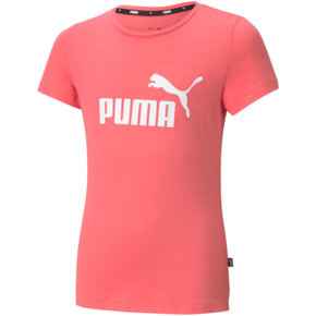 Koszulka dla dziewczynki Puma ESS Logo Tee G różowa 587029 42
