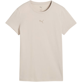 Koszulka damska Puma Ess Centered Cat Logo Tee jasnobeżowa 692916 82