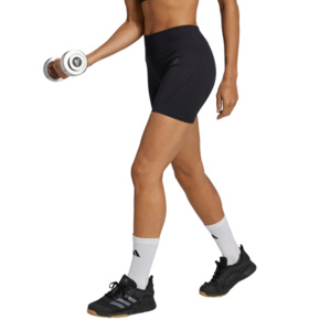 Spodenki damskie adidas Workout Essentials 4 inch czarne JX3902