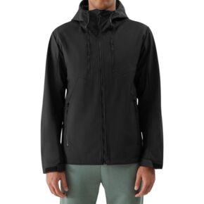 Kurtka męska softshell 4F M224 głęboka czerń 4FWSS24TSOFM224 20S