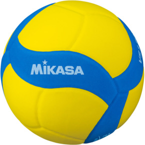 Piłka siatkowa Mikasa żółto-niebieska VS220W-Y-BL 
