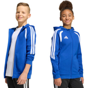 Bluza dla dzieci adidas Tiro 26 League Sweat Full Zip Hoodie niebieska KF9102