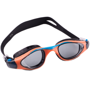 Okulary pływackie dla dzieci Crowell Splash czarno-pomarańczowe