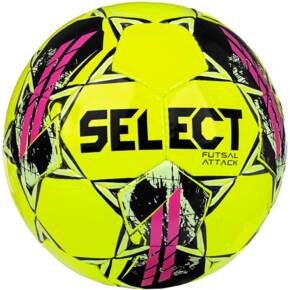 Piłka nożna Select Hala Futsal Attack v22 żółto-różowa 17623