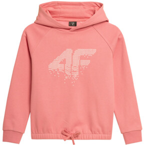 Bluza dla dziewczynki 4F jasny róż HJZ21 JBLD004A 56S			
