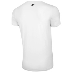 Koszulka męska 4F biała H4Z20 TSM020 10S