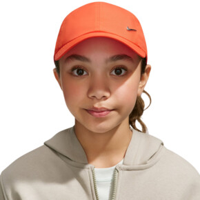 Czapka z daszkiem dla dzieci Nike Dri-Fit Club pomarańczowa FB5064 842