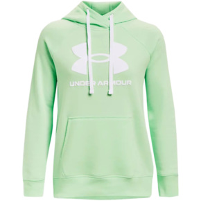 Bluza damska Under Armour Rival Fleece Logo Hoodie zielona 1356318 335