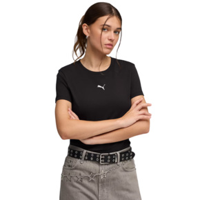 Koszulka damska Puma Ess Centered Cat Logo Tee czarna 692916 01