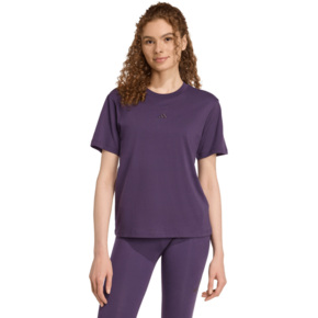 Koszulka damska adidas Essentials Small Logo Cotton fioletowa JY4966