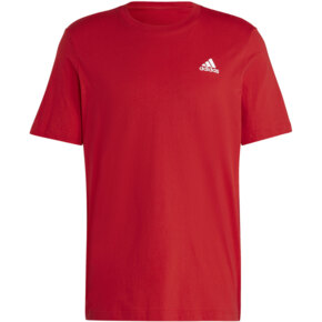 Koszulka męska adidas Essentials Single Jersey Embroidered Small Logo Tee czerwona IC9290