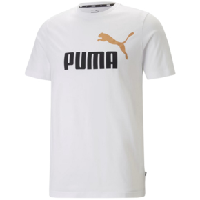 Koszulka męska Puma ESS+ 2 Col Logo Tee biała 586759 53