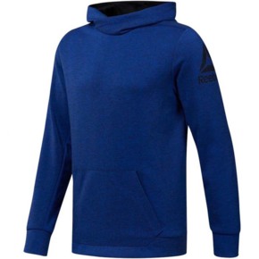 Bluza męska Reebok Workout Doubleknit Hoodie niebieska DU2156