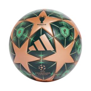 Piłka nożna adidas UCL League 24/25 Knockout Stages zielono-złota JM6825