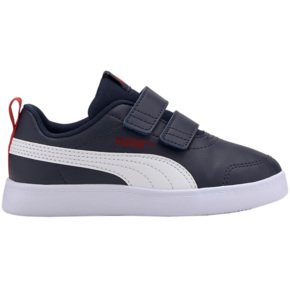 Buty dla dzieci Puma Courtflex v2 V PS granatowo-białe 371543 01