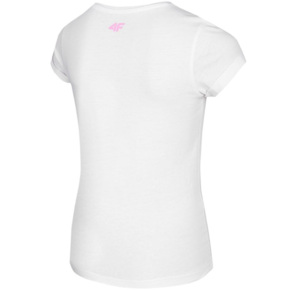 Koszulka dla dziewczynki 4F biała HJL22 JTSD008 10S