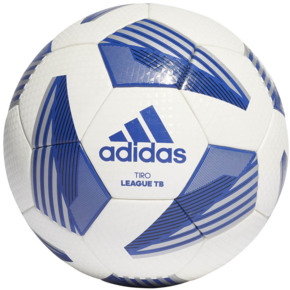Piłka nożna adidas Tiro League TB biało-niebieska FS0376