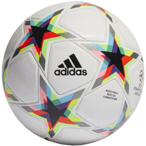 Piłka nożna adidas UCL Competition Void biało-czerwono-czarno-żółto-niebieska HE3772