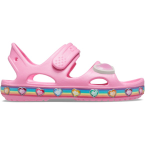 Sandały dla dzieci Crocs Fun Lab Rainbow różowe 206795 669