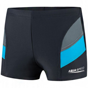 Spodenki kąpielowe dla chłopca Aqua-Speed Andy szaro niebieskie 32 349  